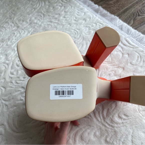 Jeffrey Campbell Orange Platform Mule - Picture 7 of 9
